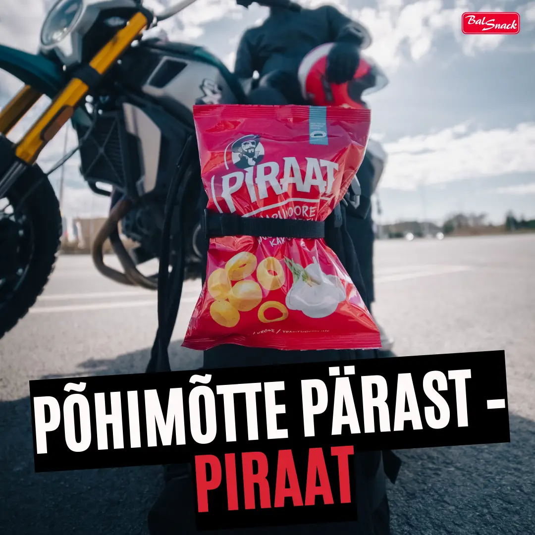Põhimõtte pärast - piraat. Motika kõrval. Balsnack piraat krõpsud