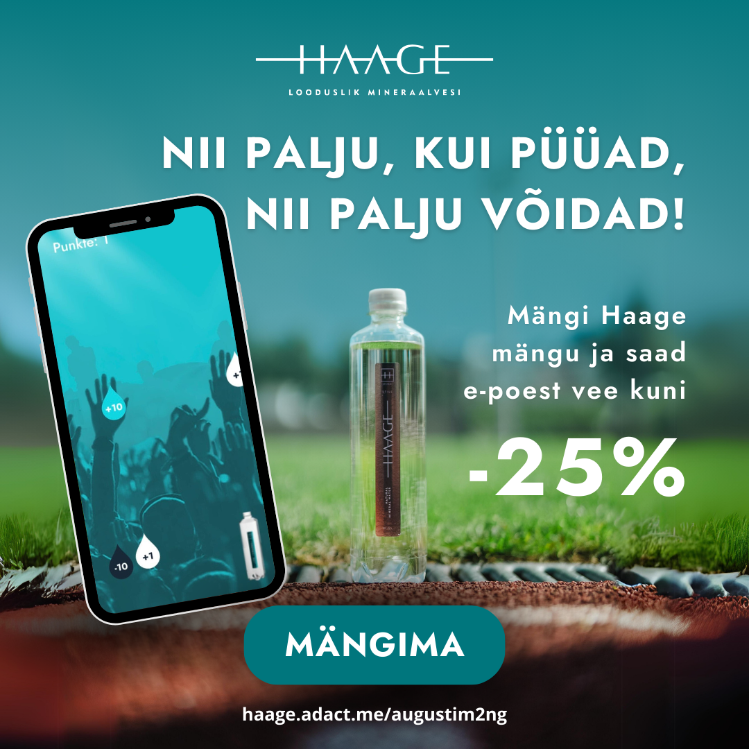 Haage augusti mängustatud kampaania "Nii palju kui püüad, nii palju võidad" augustim2ng v4