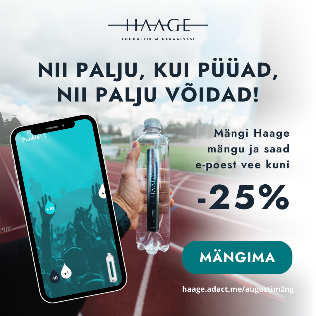 Haage augusti mängustatud kampaania "Nii palju kui püüad, nii palju võidad" augustim2ng v2 staadionil