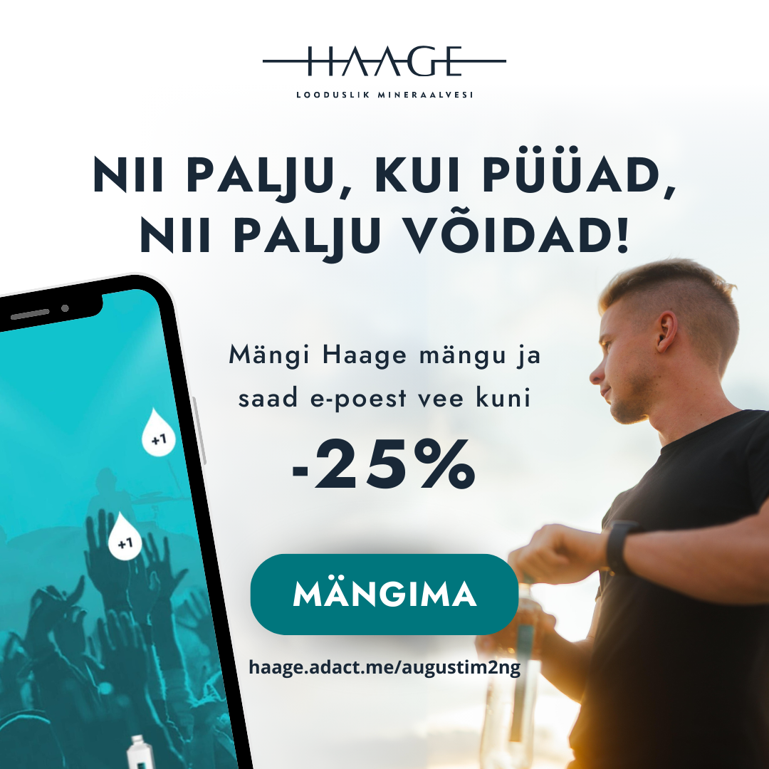 Haage augusti mängustatud kampaania "Nii palju kui püüad, nii palju võidad" augustim2ng v1