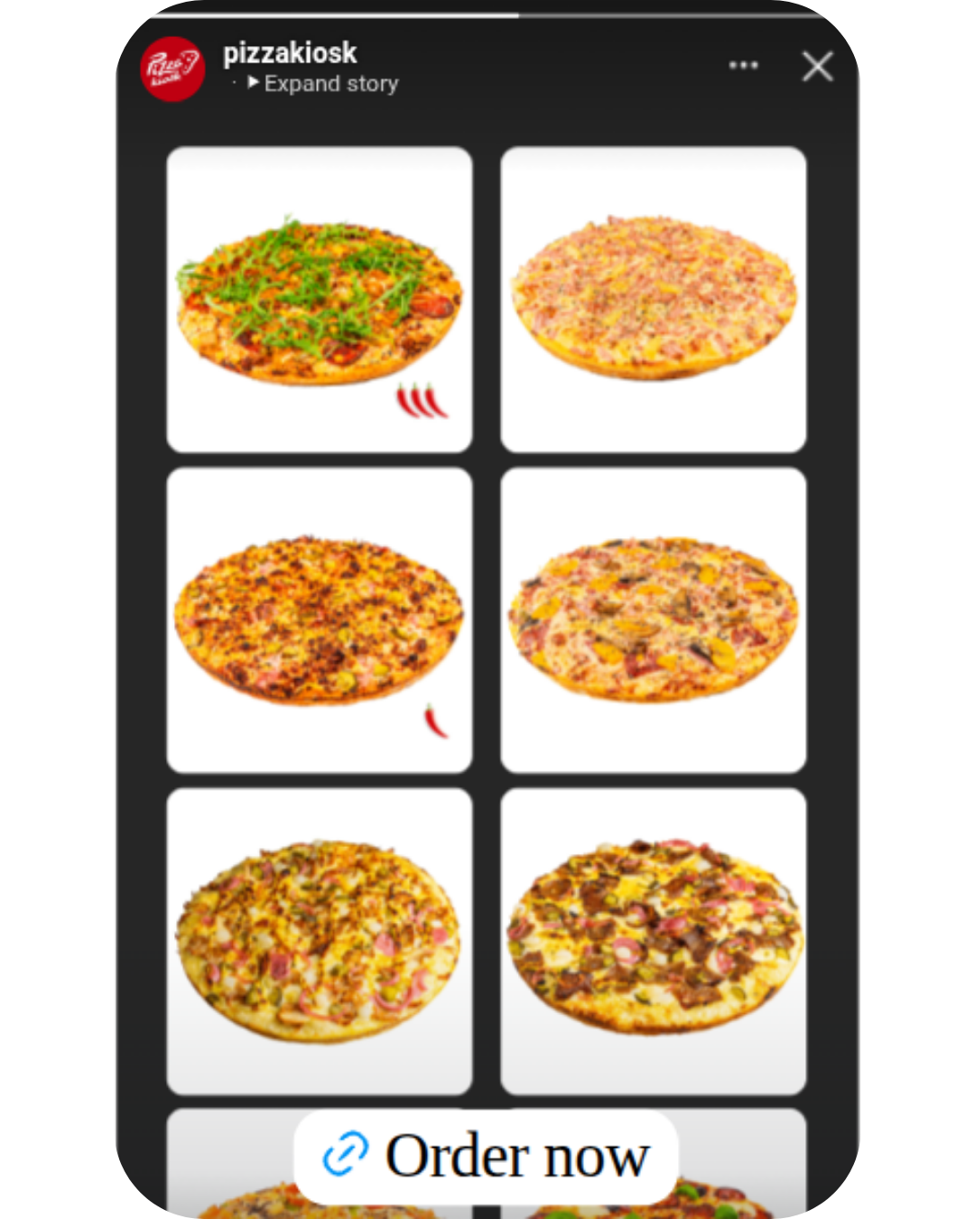 Pizzakiosk kataloogireklaamid Meta platvormidel 2